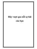 Hãy vượt qua nỗi sợ hãi của bạn pot