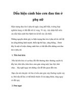 Dấu hiệu cảnh báo cơn đau tim ở phụ nữ pdf