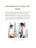 Kinh nghiệm ứng xử nơi công sở thời hiện đại docx