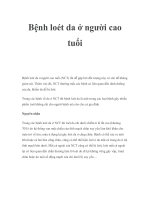 Bệnh loét da ở người cao tuổi ppt