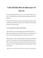 Cách chế biến thức ăn dặm tuyệt vời cho con pdf