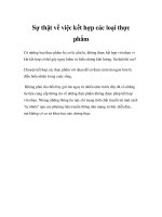 Sự thật về việc kết hợp các loại thực phẩm pdf