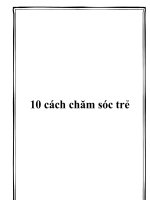 10 cách chăm sóc trẻ potx
