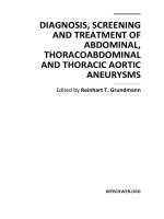 DIAGNOSIS, SCREENING AND TREATMENT OF ABDOMINAL, THORACOABDOMINAL AND THORACIC AORTIC ANEURYSMS pptx