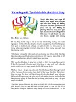 Xu hướng mới: Tạo thách thức cho khách hàng pptx