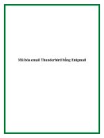 Mã hóa email Thunderbird bằng Enigmail pot