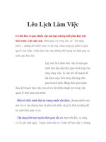 Lên Lịch Làm Việc ppt