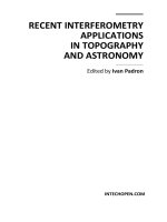 RECENT INTERFEROMETRY APPLICATIONS IN TOPOGRAPHY AND ASTRONOMY potx