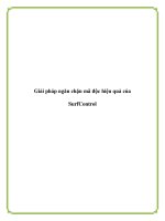 Giải pháp ngăn chặn mã độc hiệu quả của SurfControl docx