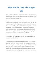Nhận biết thủ thuật bán hàng đa cấp pdf