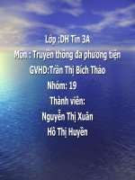 Đề Tài: Phân biệt tiếp thị sản phẩm đa phương tiện với sản phẩm tin thông thường pdf