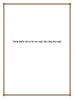 Giảm thiểu rủi ro từ các cuộc tấn công bảo mật pptx