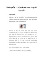 Hướng dẫn về bệnh Parkinson ở người cao tuổi ppt