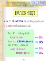 TRUYỀN NHIỆT  B1 - Khái niệm cơ bản