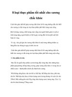 8 loại thực phẩm tốt nhất cho xương chắc khỏe pdf