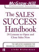 the sales success mcgraw hill doc