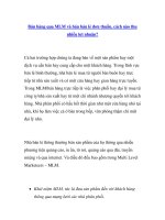 Bán hàng qua MLM và bán bán lẻ đơn thuần, cách nào thu nhiều lợi nhuận? doc