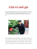 Giải trí tuổi già pot