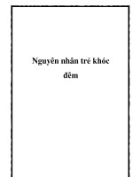 Nguyên nhân trẻ khóc đêm pdf