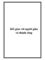 Kết giao với người giàu và thành công docx