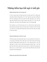 Những hiểm họa bất ngờ ở tuổi già ppt