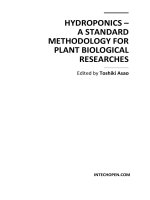 HYDROPONICS – A STANDARD METHODOLOGY FOR PLANT BIOLOGICAL RESEARCHES potx