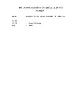 luận văn 'nghiên cứu kỹ thuật sinh sản cá thát lát'