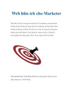Web hữu ích cho Marketer ppt