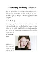 7 triệu chứng đau không nên bỏ qua pptx