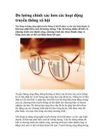 Đo lường chính xác hơn các hoạt động truyền thông xã hội docx