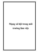 Mạng xã hội trong môi trường làm việc potx