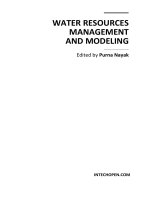 WATER RESOURCES MANAGEMENT AND MODELING pptx