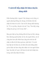 5 cách để tiếp nhận lời khen duyên dáng nhất pdf