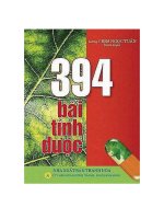 394 Bài tính dược - Kim Ngọc Tuấn docx