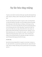 Sự lão hóa răng miệng ppt