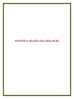 SonicWall ra mắt phần mềm chống mã độc potx