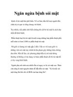 Ngăn ngừa bệnh sỏi mật docx