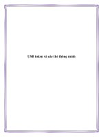 USB token và các thẻ thông minh ppt