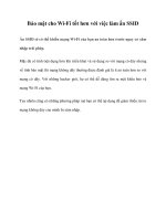 Bảo mật cho Wi-Fi tốt hơn với việc làm ẩn SSI doc