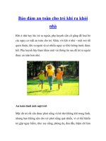 Bảo đảm an toàn cho trẻ khi ra khỏi nhà pot