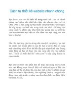 Cách tự thiết kế website nhanh chóng docx