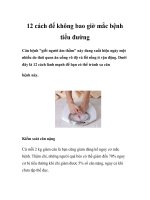 12 cách để không bao giờ mắc bệnh tiểu đường docx
