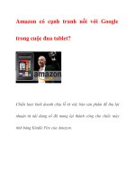 Amazon có cạnh tranh nổi với Google trong cuộc đua tablet pdf