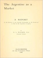 The Project Gutenberg E Book of The Argentine as a Market, by N. L. Watson potx