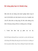Kỹ năng giúp bạn trẻ thành công docx