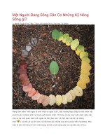 Một Người Đang Sống Cần Có Những Kỹ Năng Sống gì? doc