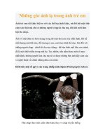 Những góc ảnh lạ trong ảnh trẻ em potx