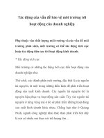 Tác động của vấn đề bảo vệ môi trường tới hoạt động của doanh nghiệp pptx