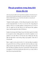 Phụ gia graphene trong dung dịch khoan dầu khí docx