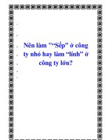 Nên làm 
